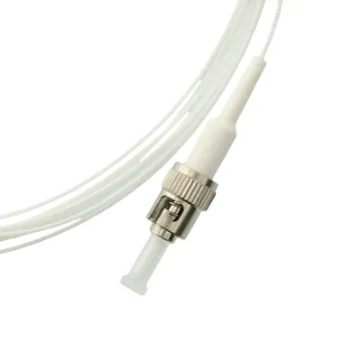 62.5/125UM Multimode OM1 Fiber Pigtail .9MM Tight Buffer ST 3 Meter - White