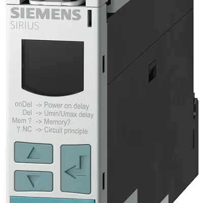 Digital monitoring relay voltage monitoring, 22.5 mm from 17 to 275 V AC/DC over- and undershoot internal power supply DC and AC 50 to 60 HZ spurious peak lag 0.1 to 20 s hysteresi...
