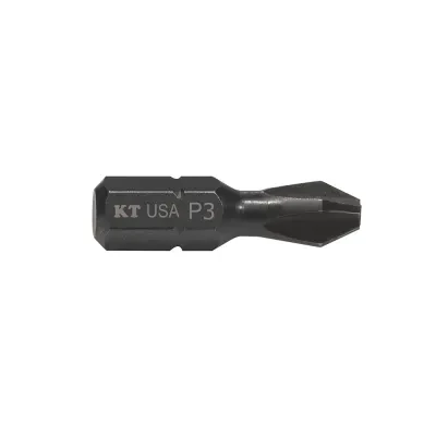 #3 Phillips Insert Power Driver, 1-Inch, 5-Pack, Designed and constructed to withstand impact drills