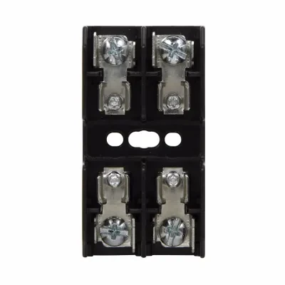 Eaton Bussmann series BG open fuse block, 600V, 1-20A, Box lug, Two-pole