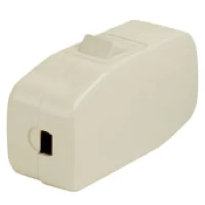 Appliance Switch, Feed-Through Switch Rocker, Single Pole, Single Throw, 3A-125V AC, Brown