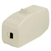 Appliance Switch, Feed-Through Switch Rocker, Single Pole, Single Throw, 3A-125V AC, Brown