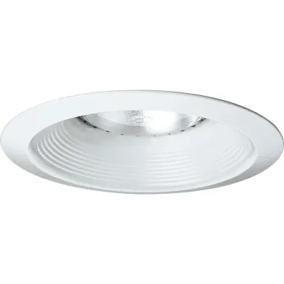 Long neck 6 in Baffle trim in a White finish. Baffle is one-piece construction with integral matching bright white power painted metal flange. UL & CUL listed for damp locations. 7...