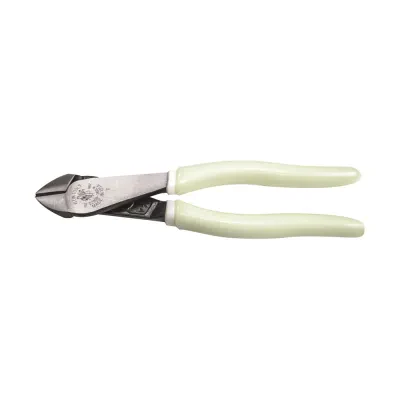 Diagonal Cutting Pliers, High-Visibility, 8-Inch, Diagonal Cutters with glow in the dark grips to easily locate your tool in dark or low lit areas