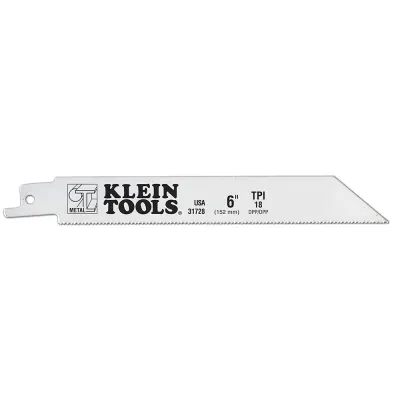 Saw Blade for Heavy Metals, 18 TPI, 6-Inch, 5-Pack, Heat and wear resistant with bi-metal construction for long cutting life