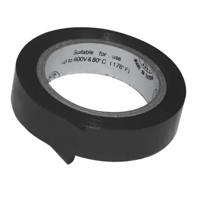 7 MIL Black Plastic Electrical Tape 3/4" x 60'
