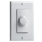 IllumaTech 1.5A Quiet Step Rotary Fan Speed Control, Single Pole, White/Ivory/Light Almond