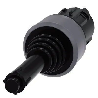 COORDINATE SWITCH. 22MM. ROUND. PLASTIC WITH METAL FRONT RING. BLACK. 2 SWITCH POSITIONS. VERTICAL. MOM. CONTACT TYPE. WITH MECHANICAL INTERLOCK