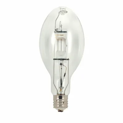 HID Metal Halide Lamp, Designation: MH175/ED28/U/4K, 175 WTT, ED28 Shape, E39 Mogul Base, Clear, 10000 HR, Lumens: 13600 LM Initial, 4200 DEG K Color Temperature, Cool White 65 CRI...