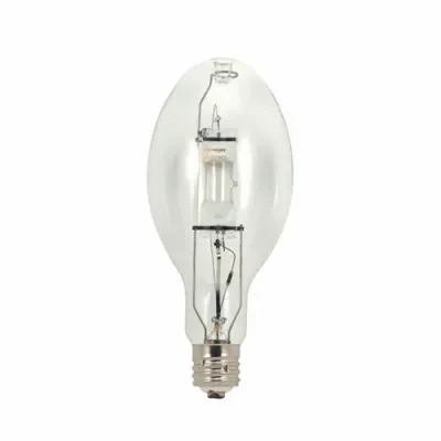 HID Metal Halide Lamp, Designation: MH400/ED37/U/4K, 400 WTT, ED37 Shape, E39 Mogul Base, Clear, 15000 HR, Lumens: 36000 LM Initial, 4000 DEG K Color Temperature, Cool White 65 CRI...