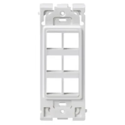 Leviton 6-Port Renu Insert, Onyx Black