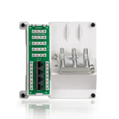 Compact Series: 1 x 4 Combo Bridged Phone and Data Board and 6-Way Video Splitter