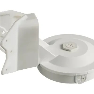 Versatile box for power or low voltage. Mounts security cameras, fixtures, detectors and more inside or out. Box includes 3/4" to 1/2" reducing bushing. Mounts to a corner with bra...