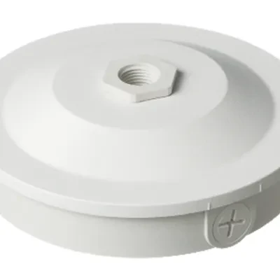 Versatile box for power or low voltage. Mounts security cameras, fixtures, detectors and more inside or out. Box includes 3/4" to 1/2" reducing bushing. Mounts to conduit with thre...