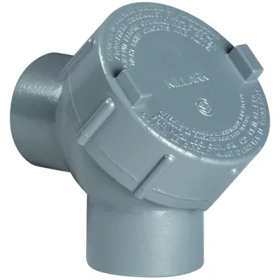 Y SERIES - ALUMINUM 90-DEGREE CAPPED ELBOW - FEMALE/FEMALE - HUB SIZE1-1/2 INCH
