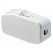 Appliance Switch, Feed Thru Switch Rocker Single Pole, Single Throw 3A-125V Ac. White.