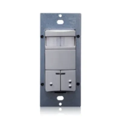Leviton Dual Relay Multi-Tech Occupancy Sensor, No Neutral, Gray