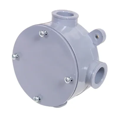 1/2" x 3/4" Round Junction Box Schedule 40 PVC
