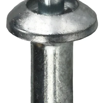 Zamac Anchor, 1/4 in. diameter, 1 in. length, 1/4 in. drill size, Flat head type, Zamac Alloy material, Carbon Steel screw material, Phillips drive type