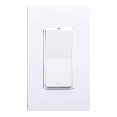 Wireless Decora Remote Switch. Single Rocker. Self Powered. Enocean 902mhz. Compatible With Levnet Rf Receivers. (GSA Unique Part). Made In The USA. - White