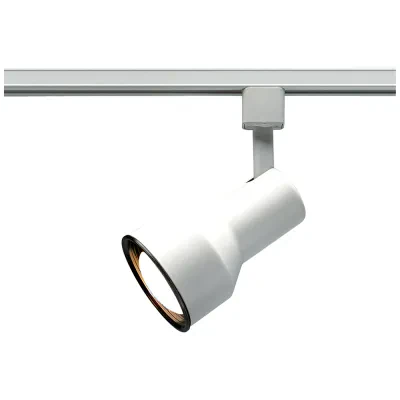 1 Light - R20 - Track Head - Step Cylinder - White