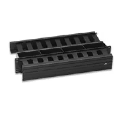 Horizontal Cable Management, 2RU, 3-inch by 3-inch Front and 2-inch by 4-inch Rear