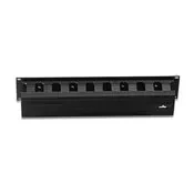 Horizontal Cable Management, 2RU, 3-inch by 3-inch Front Only