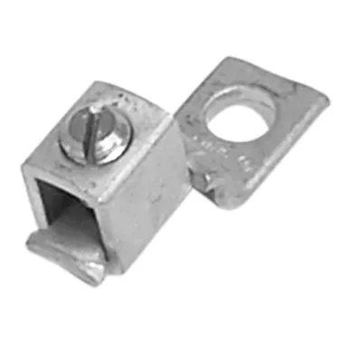 Single Hole, Offset Tang, Copper Solderless Lugs - 35 Amp Rating