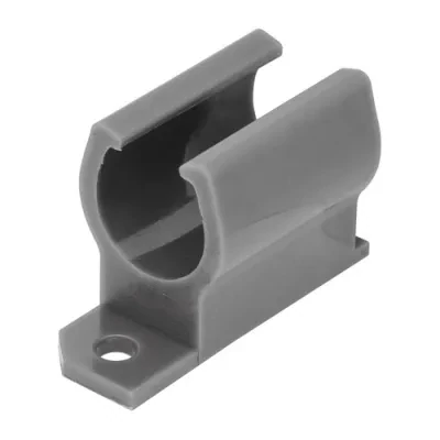 CLIP-IT EMT/RIGID AND PVC CLIP, CABLE SIZE: 1/2 - 1 IN, CABLE TYPE: RIGID CONDUIT PIPE, STURDY POLYCARBONATE, GRAY, TRADE SIZE: 1 IN, SHELF QUANTITY: 100, MASTER QUANTITY: 600, UL...