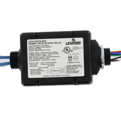 Leviton Occupancy Sensor Power Pack, High HVAC, Black