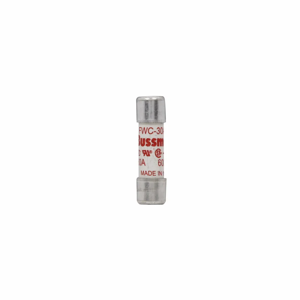 Eaton Bussmann series FWC high speed cylindrical fuse, 500 Vac/dc (35-800A only), 25A, 200 kAIC Vac, 50 kAIC at 700 Vdc, Non Indicating, High speed fuse, Ferrule end X ferrule end