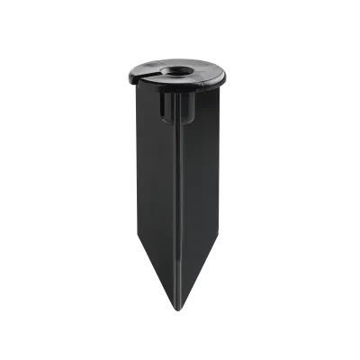 Non-Corrosive Support Stakes - 8in. - For use with 12-Volt fixtures. Injection molded stakes are corrosion resistant and provide maximum support and stability. U.S. Patent No. Des....