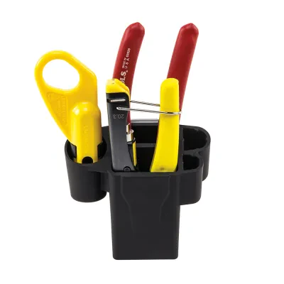 Coax Cable Installation Kit with Hip Pouch, Includes all the tools needed to cut, strip and crimp compression F-connectors to RG59/RG6/RG6Q cables