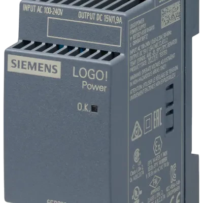 LOGO!POWER 15 V / 1.9 A stabilized power supply input 100-240 V AC output 15 V / 1.9 A DC