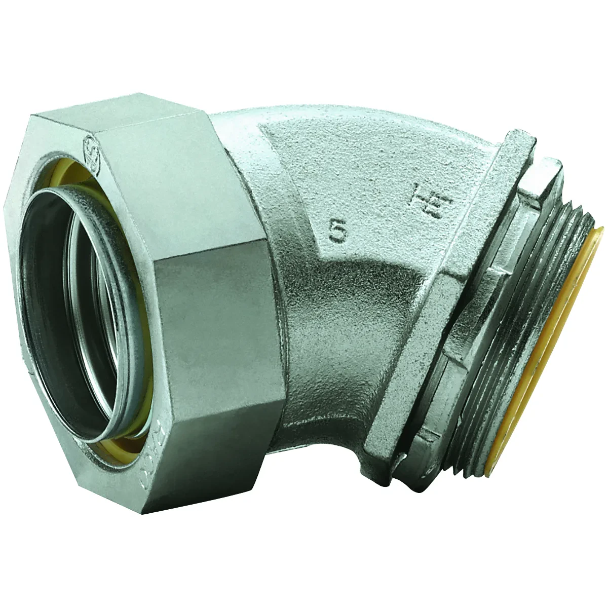 K SERIES FITTINGS - LIQUIDTIGHT CONNECTORS - 45 DEGREE INSULATED - NPTSIZE 1/2 IN
