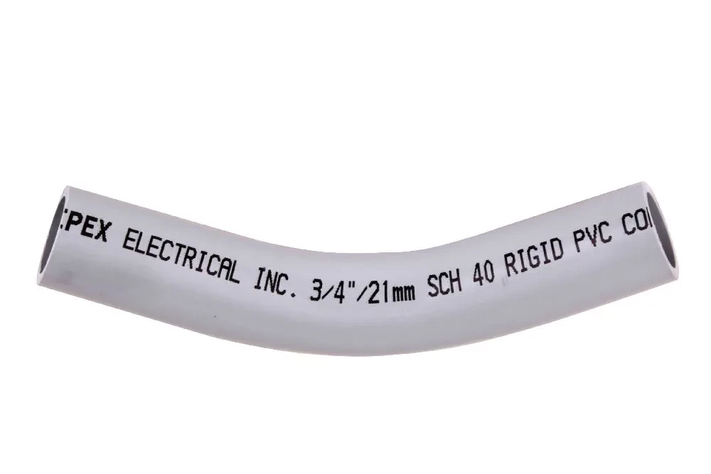 80STD3045 3"x45D PVC STD ELBOW SPxSP SCH80 KRALOY