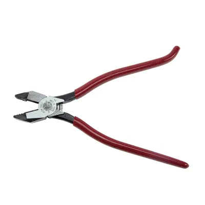 Ironworker's Pliers, Aggressive Knurl, 9-Inch, Aggressive Knurl with deep channels to provide a strong grip for easier twisting and pulling