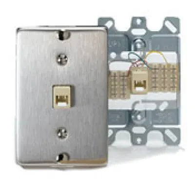 Telephone Wall Phone Wallplate Surface Mount Jack