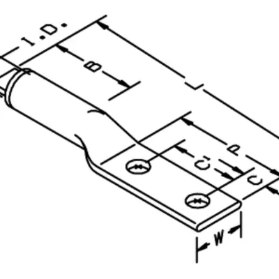 3M™ Scotchlok™ 40100 2 Hole Compression Lug is suitable for use with copper or aluminum conductors. The lug has a standard barrel that ensures a secure fit. Aluminum construction o...