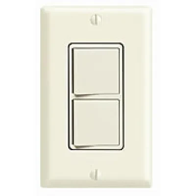 15 Amp, 120/277 Volt, Decora Brand Style 3-Way / 3-Way AC Combination Switch, Commercial Grade, Grounding, White