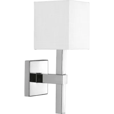 Metro delivers a clean, geometric form with a pleasing balance of angular metal fittings and a crisp linen shade. The stately fixture adds a modern accent with an elegant sense of...
