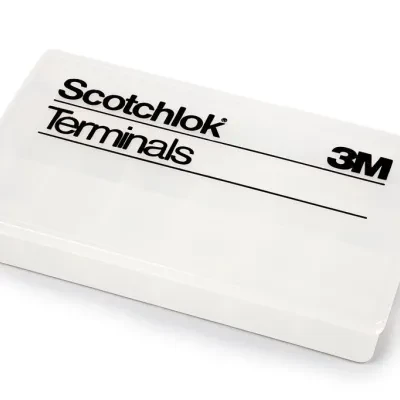 3M™ Scotchlok™ Terminal Box has clear plastic construction to ensure durability and high visibility. It has 13 compartments to keep the contents well-organized.
