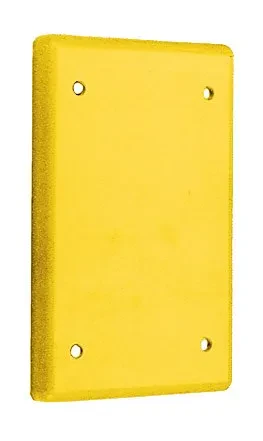 Bryant Wiring Devices, Wallplates and Boxes, Box Covers, 1-Gang, BlankPlate, Standard Size, Black Phenolic, with Screws,