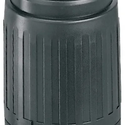 Locking Devices, Industrial, Female Connector Body, 50A 250V, 2-Pole 3-Wire Grounding, Non-NEMA,Screw Terminal, Black and White