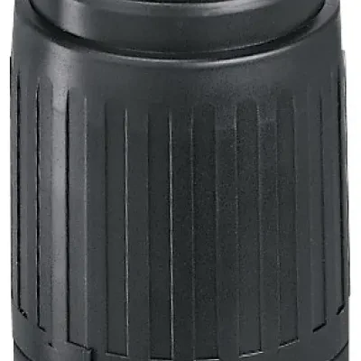 Locking Devices, Industrial, Female Connector Body, 50A 3-Phase Delta 250V AC, 3-Pole 4-Wire Grounding, Non-NEMA, Screw Terminal, Black and White