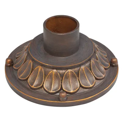 With its heavy textures, dark tones, and fine attention to detail, this outdoor pier mount stands out from other outdoor fixtures. Handmade from sand cast aluminum, its distinctive...