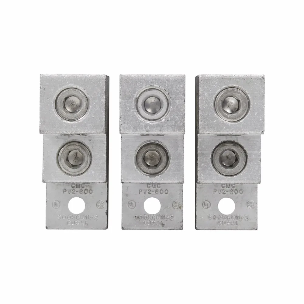 Terminal Lug, 800A-1200A, Three-pole, Six lugs per kit, Two lugs required per pole, Terminal Lug, #2-600 mcm
