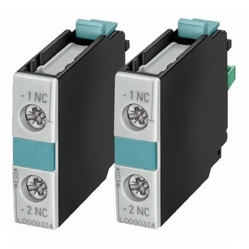 AUXILIARY SWITCH BLOCK DIN EN50005 FOR CONTACTORS FOR SWITCHING MOTORS 1 Pole, 1NC Screw Connection