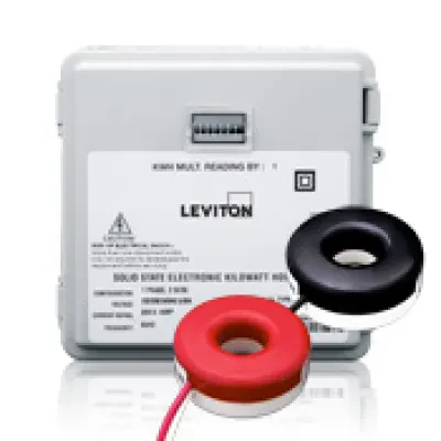 Dual Element Mini Meter Kit, Outdoor Surface Mount Enclosure, LCD Counter, 120/208/240 Volt, 100 Amp with Two Solid Core CTS