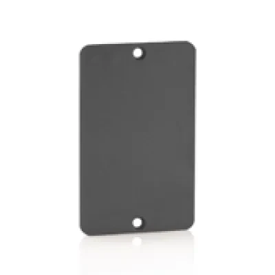 Coverplate, Standard Single-Gang, Thermoplastic, Blank, Black